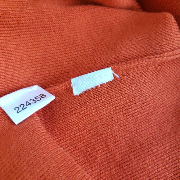 Loft Pima Cotton Scoop Neck Sweater Orange Small - Picture 9 of 9